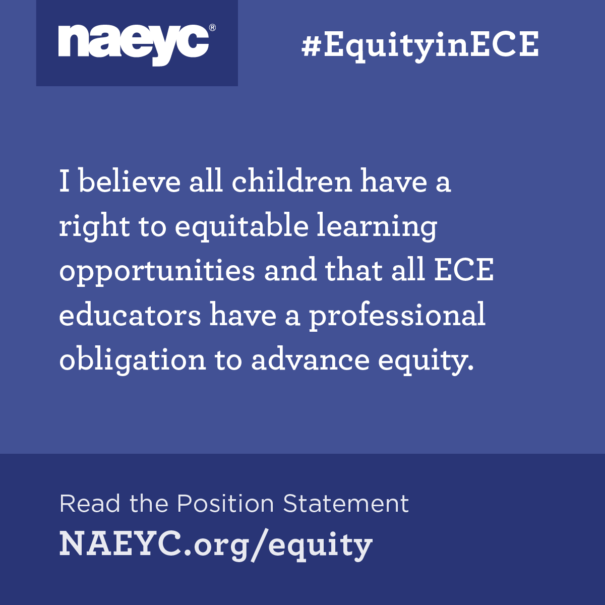 naeyc equity in ece graphic